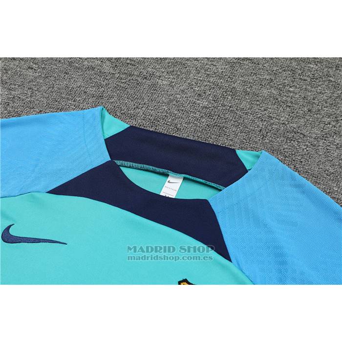 Chandal del Barcelona Manga Corta 2022-2023 Verde - Pantalon Corto